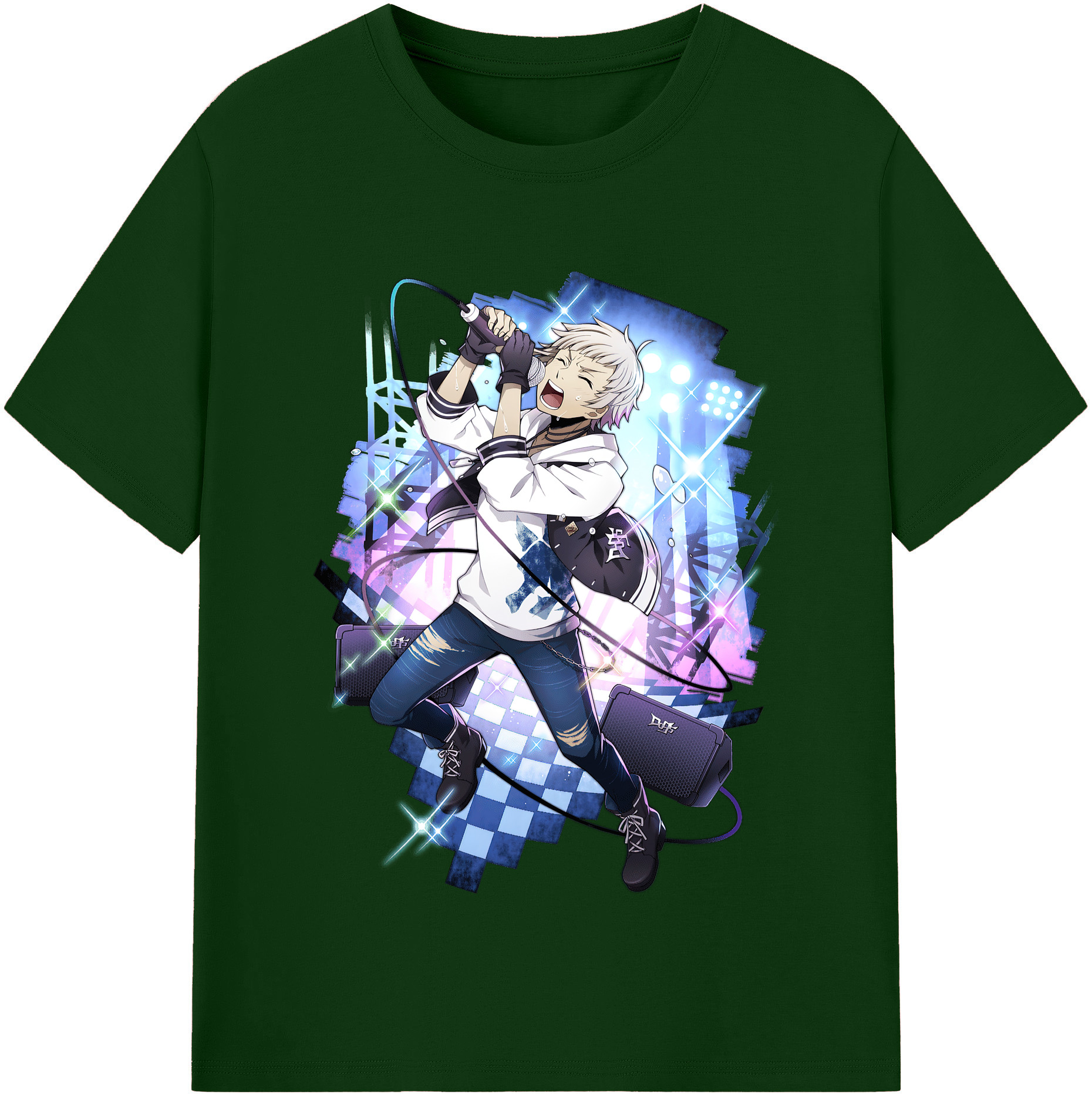 （画像用） 文豪ストレイドッグス Bungo Stray Dogs 綿100％半袖Tシャツ（フロントプリント）